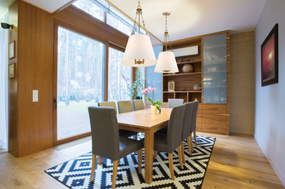 Austin Pendant, 4-Light, Warm Brass, White Fabric Shade, 32.25"H, Savoy House (7-2201-4-322 1N0ZD)
