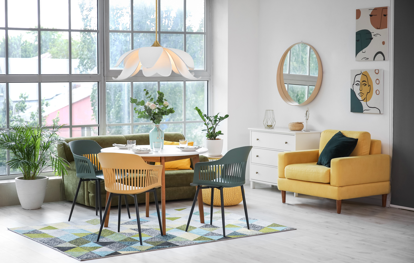 Elsie 6-Light Pendant - Warm Brass