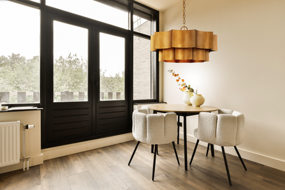 Shelby 6-Light Pendant in Gold Patina