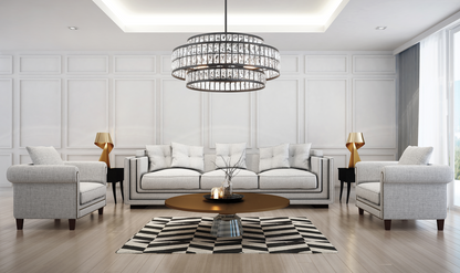 Renzo 6-Light Pendant in Warm Brass