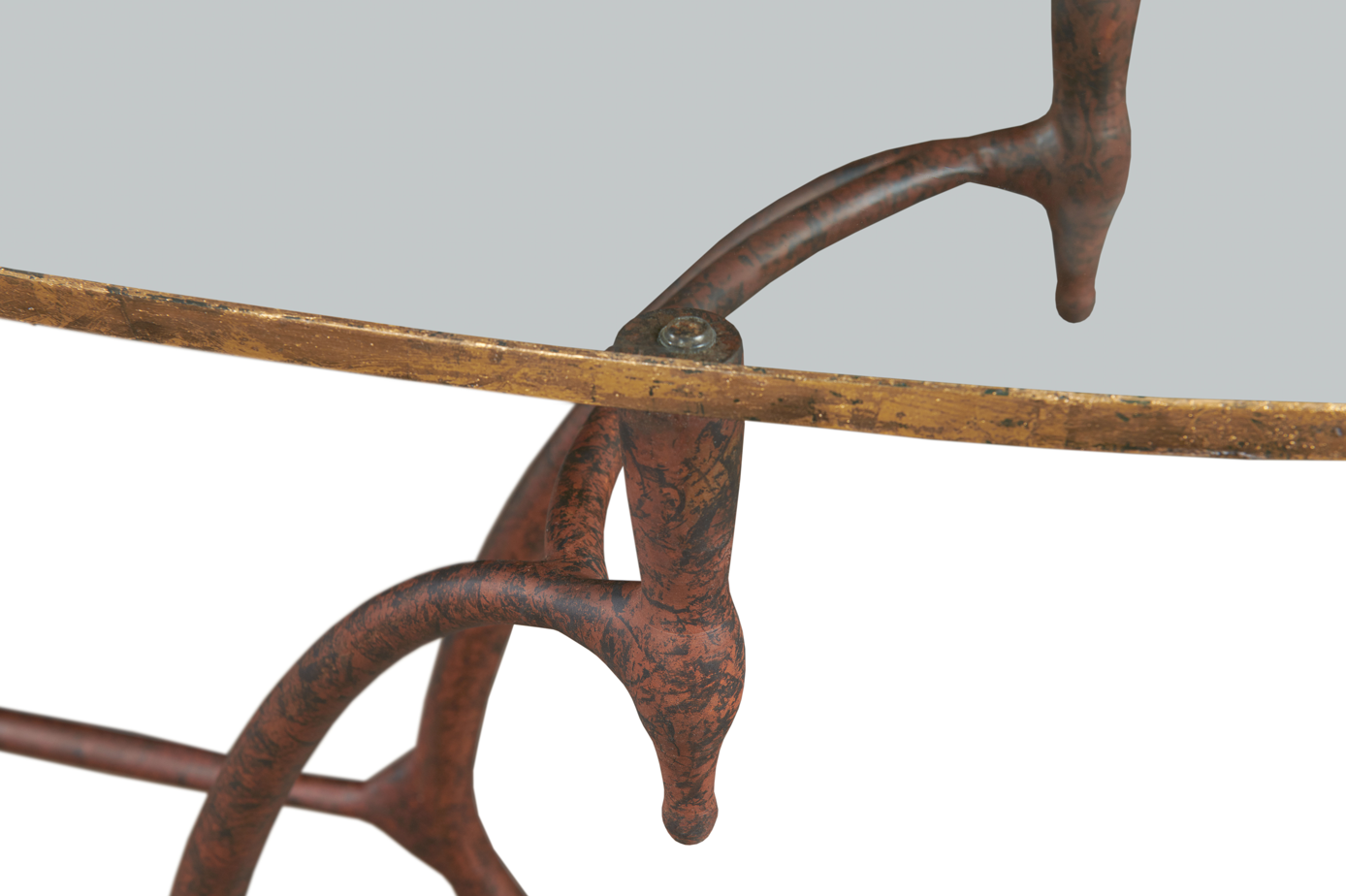 1940S French Long Oval Console Table