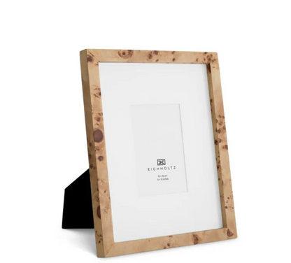 Eichholtz Braga Picture Frame, Small, Natural Mappa Burl Veneer (118603)