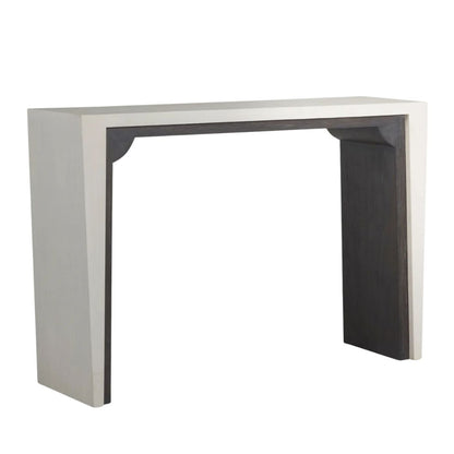 Gabby Seca Console Cerused Black, Cerused White