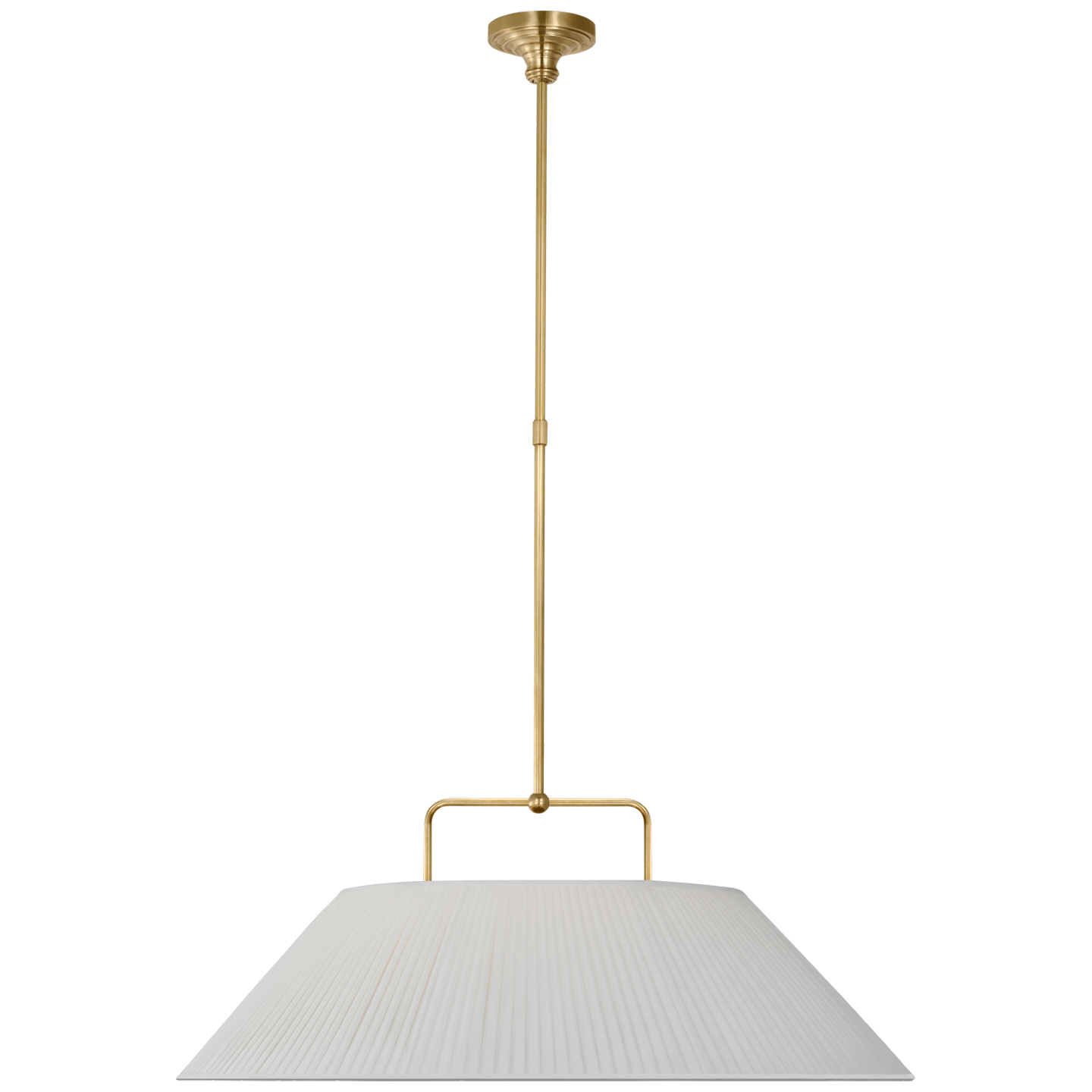 Visual Comfort Signature Serrato 33 Hand-Rubbed Antique Brass