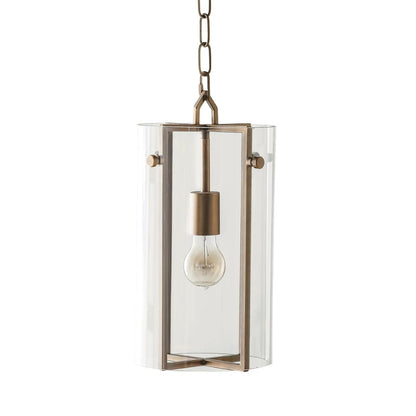 Gabby Sharon Pendant Antique Brass, Clear