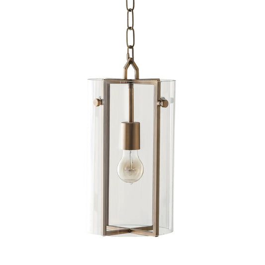 Gabby Sharon Pendant Antique Brass, Clear