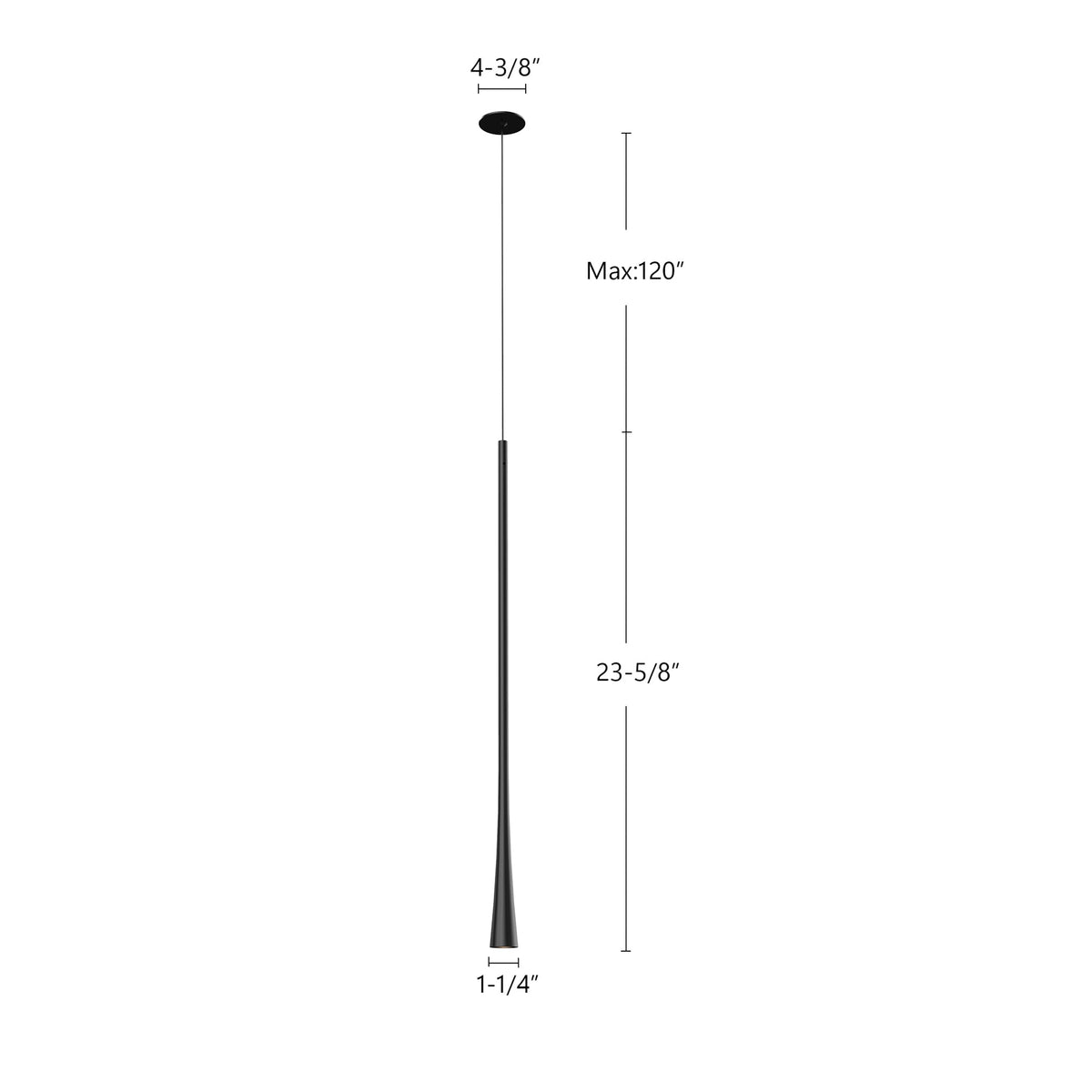 Taper 24" LED Pendant