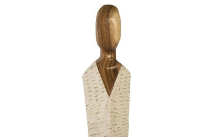 Vested Figure Sculpture