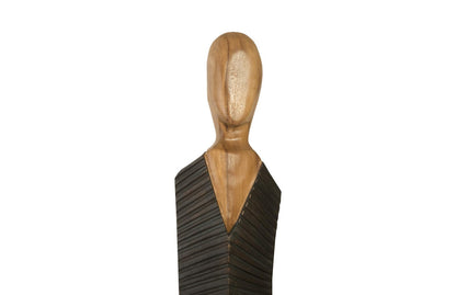 Vested Figure Sculpture