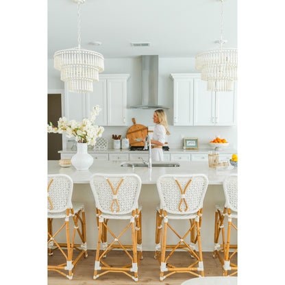 Tiana 3 Light Chandelier - Matte White