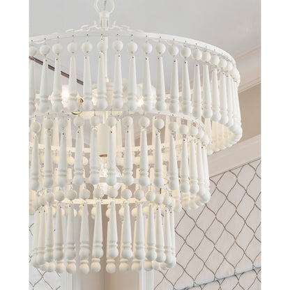 Tiana 3 Light Chandelier - Matte White