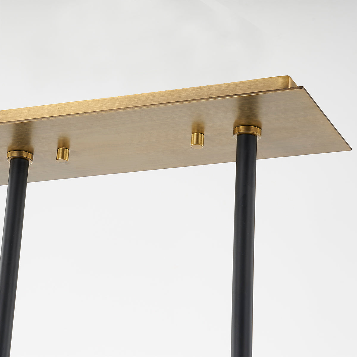 Troy Titus Linear Pendant Patina Brass / Soft Black Detail 2