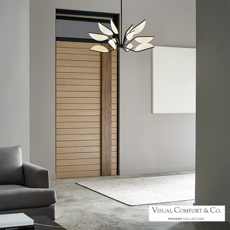 Visual Comfort Modern Belterra Chandelier Natural Brass
