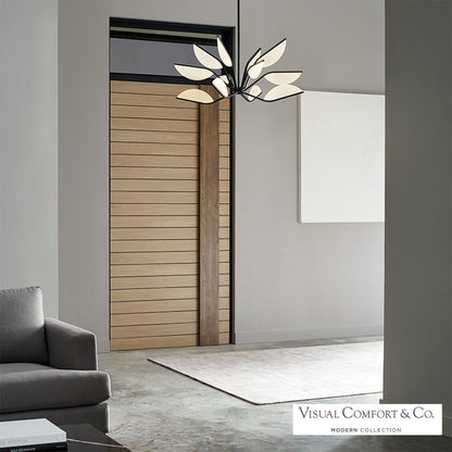 Visual Comfort Modern Belterra Chandelier Natural Brass