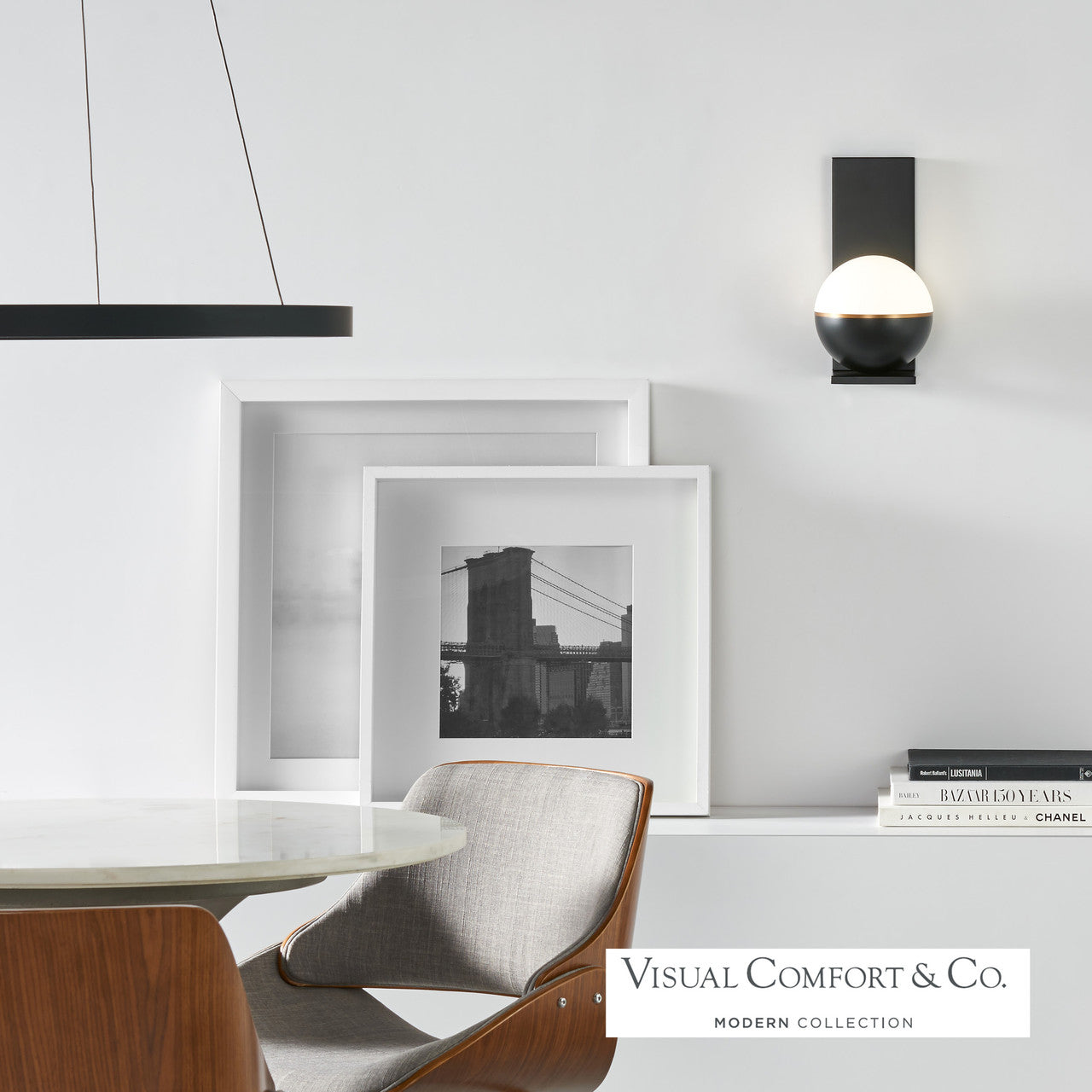Visual Comfort Modern Fiama Suspension Brass