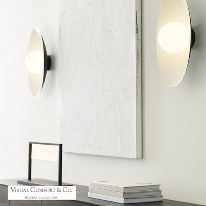 Joni Outdoor Wall Sconce, 1-Light, LED, Matte Black/Matte White, 16"H (700WSJNI16BW-LED930 70P9E42)