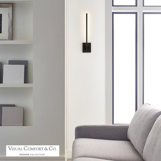 Visual Comfort Modern Klee Wall Sconce Brass, Natural Brass, W