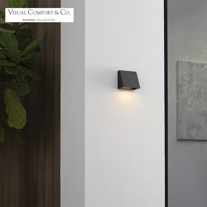 Visual Comfort Modern Pitch Single Outdoor Wall Sconce 
