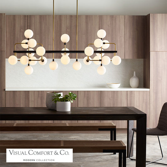Visual Comfort Modern Viaggio Linear Chandelier 