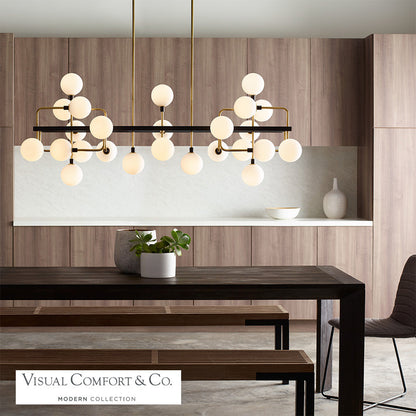 Visual Comfort Modern Viaggio Linear Chandelier 