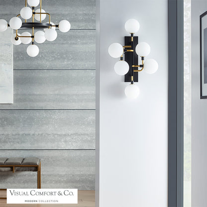 Visual Comfort Modern Viaggio Wall Sconce Black