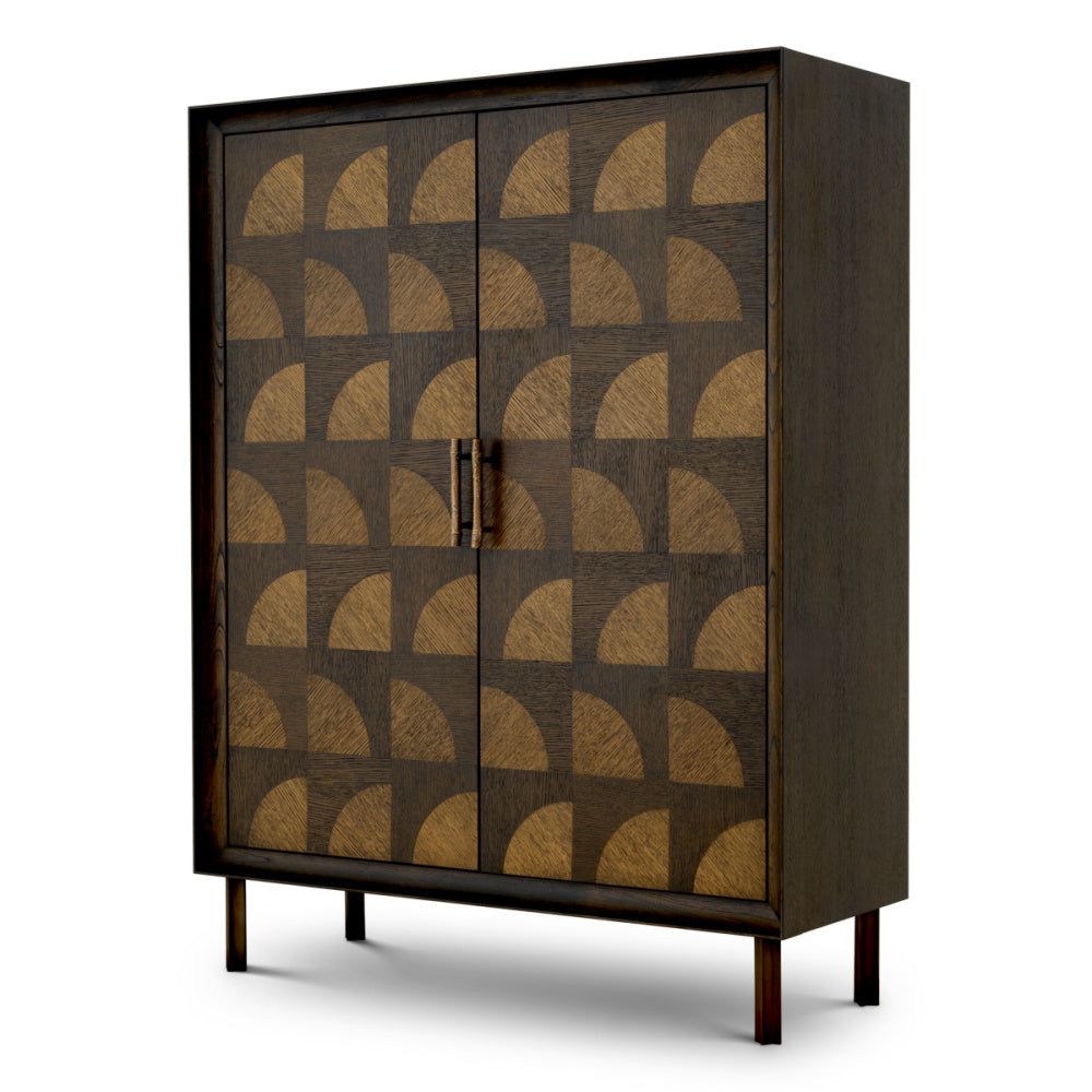Eichholtz Kumo Cabinet, Charcoal Brown Oak Veneer (TM0362)