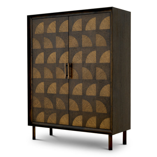 Eichholtz Kumo Cabinet, Charcoal Brown Oak Veneer (TM0362)