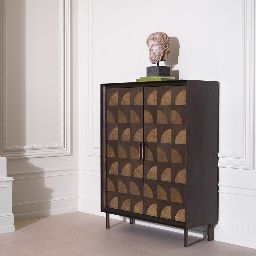 Eichholtz Kumo Cabinet, Charcoal Brown Oak Veneer (TM0362)