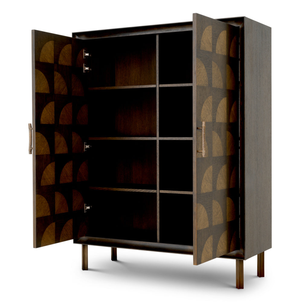 Eichholtz Kumo Cabinet, Charcoal Brown Oak Veneer (TM0362)