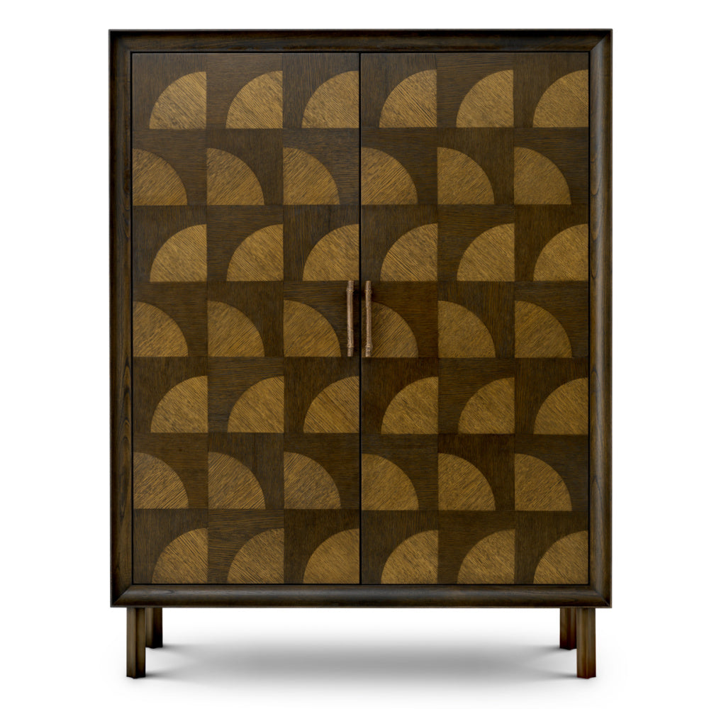 Eichholtz Kumo Cabinet, Charcoal Brown Oak Veneer (TM0362)