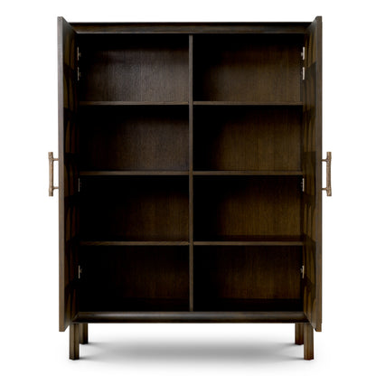 Eichholtz Kumo Cabinet, Charcoal Brown Oak Veneer (TM0362)