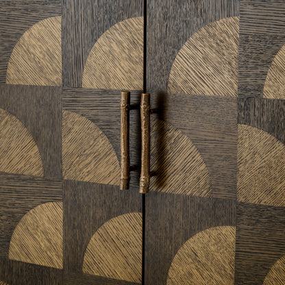 Eichholtz Kumo Cabinet, Charcoal Brown Oak Veneer (TM0362)