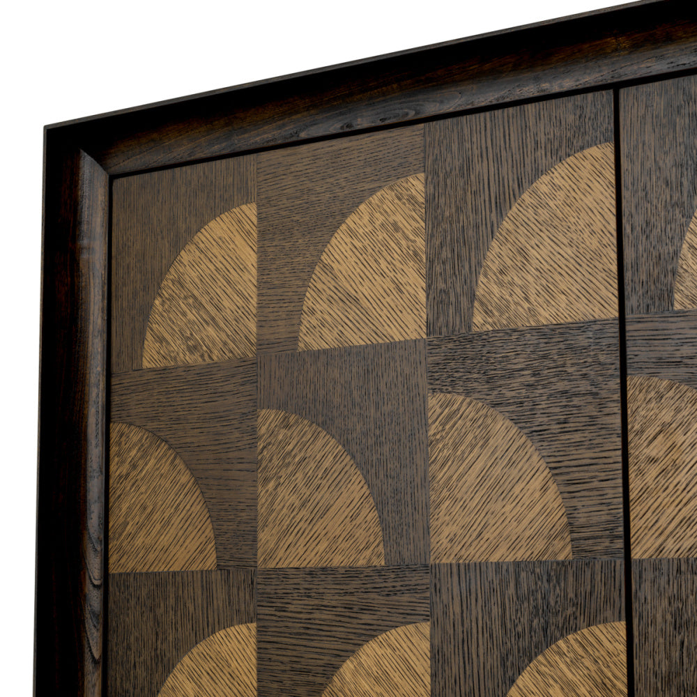 Eichholtz Kumo Cabinet, Charcoal Brown Oak Veneer (TM0362)