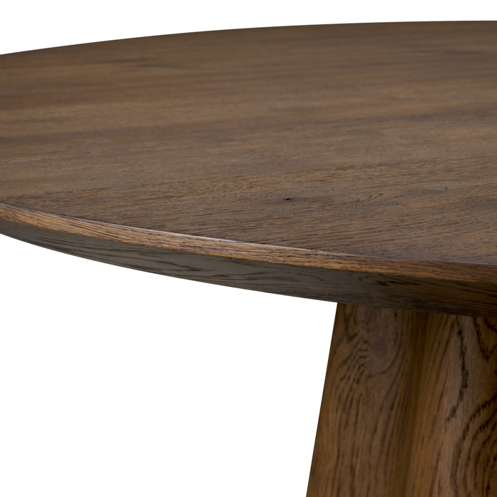 Eichholtz Papyrus Side Table, Dark Brown Oak Veneer (TM0382)