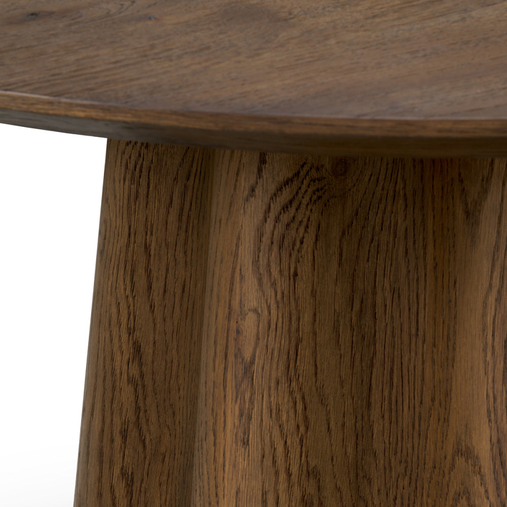 Eichholtz Papyrus Side Table, Dark Brown Oak Veneer (TM0382)