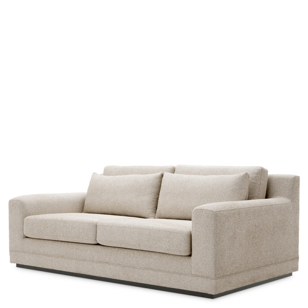 Eichholtz Manhattan Sofa, Small, Palmer Beige, Black Base (TMA0388)