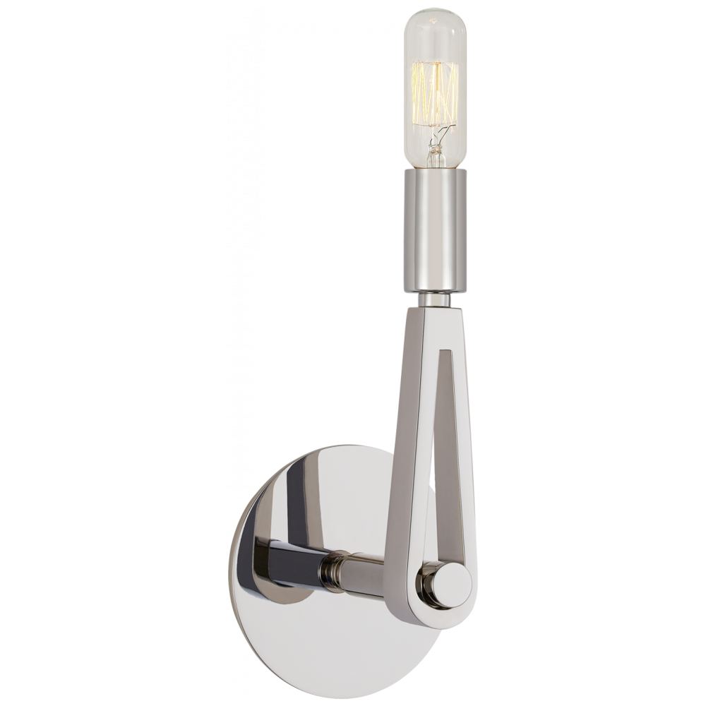 Visual Comfort Signature Alpha Wall Sconce Polished Nickel