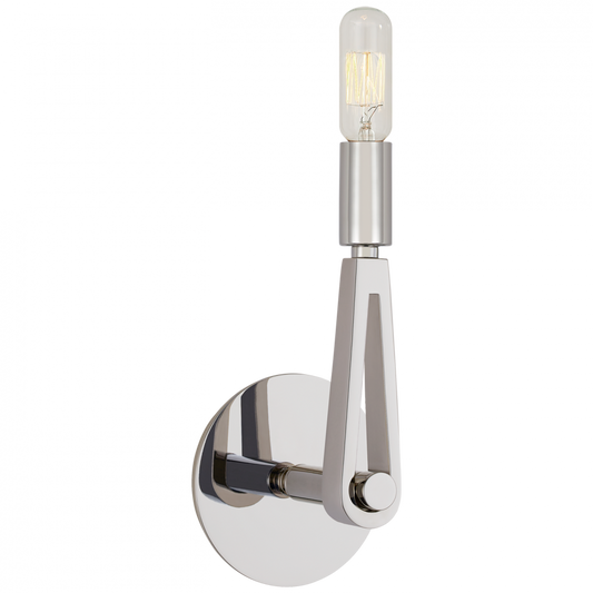 Visual Comfort Signature Alpha Wall Sconce Polished Nickel