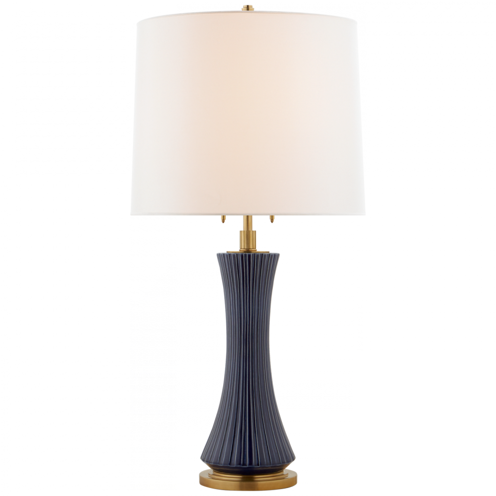 Visual Comfort Signature Elena Table Lamp Denim Porcelain