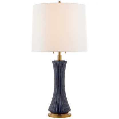 Visual Comfort Signature Elena Table Lamp Denim Porcelain