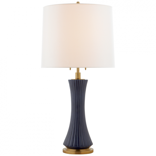 Visual Comfort Signature Elena Table Lamp Denim Porcelain