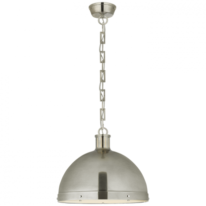 Visual Comfort Signature Hicks Extra Large Pendant Antique Nickel