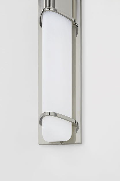Hudson Valley Tottenville 2-Light Wall Sconce Polished Nickel detail view 4