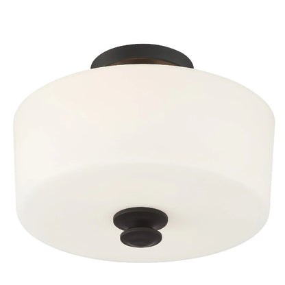 Crystorama Travis Semi Flush Mount Vibrant Gold