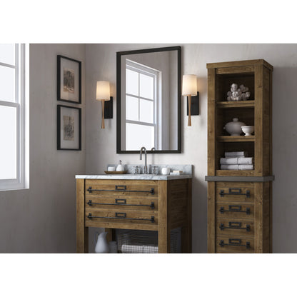 Trenton 1 Light Aged Brass Wall Mount