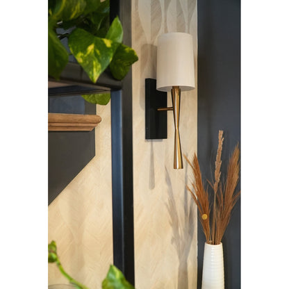 Trenton 1 Light Aged Brass Wall Mount