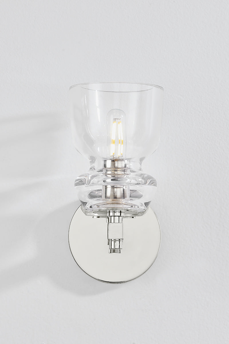 Troy Trey Wall Sconce Polished Nickel Detail 1