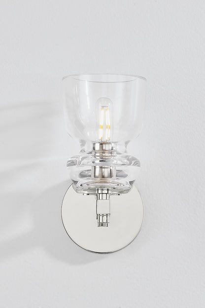 Troy Trey Wall Sconce Polished Nickel Detail 1