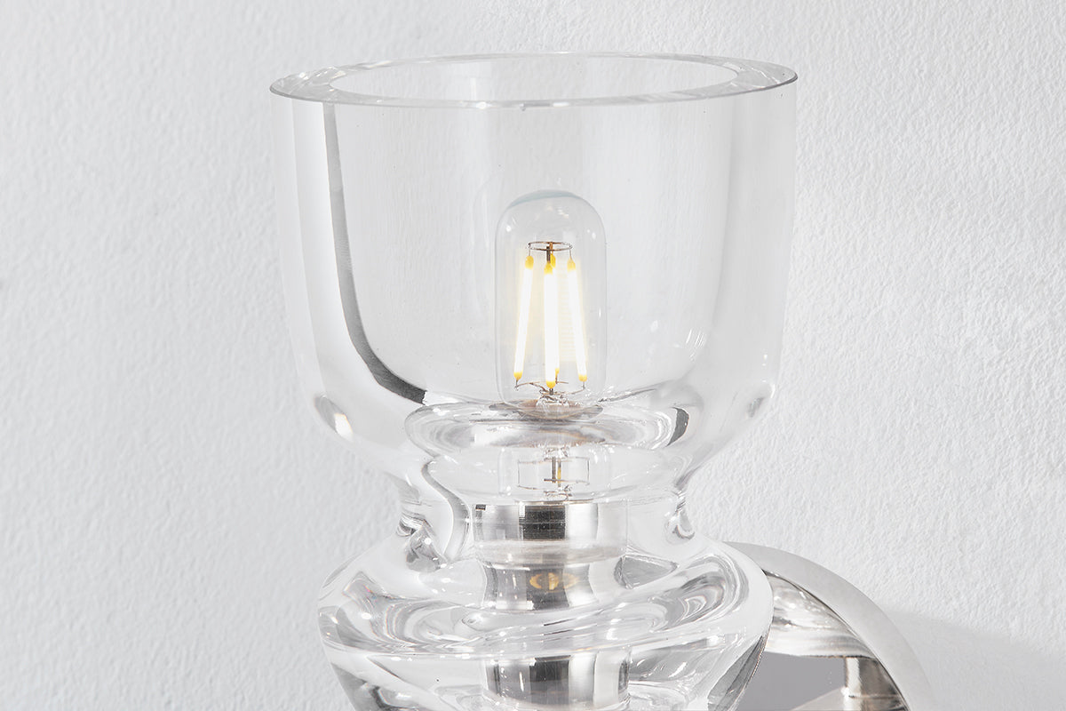 Troy Trey Wall Sconce Polished Nickel Detail 2