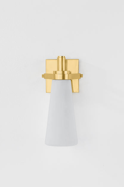 Hudson Valley Trude Wall Sconce Aged Brass detail view 3